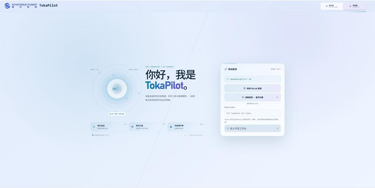 TokaPilot User Interface